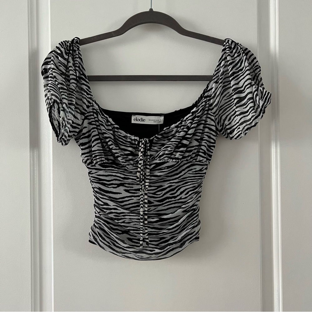 Zebra Blouse NWT